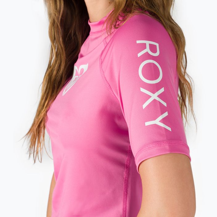 Moteriški plaukimo marškinėliai ROXY Whole Hearted pink 5