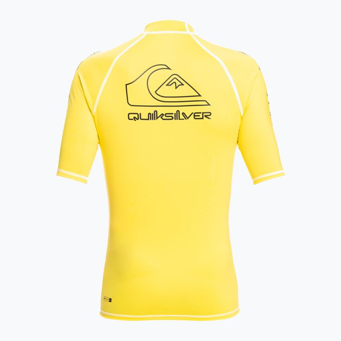 Quiksilver Ontour vyriški maudymosi marškinėliai geltoni EQYWR03359-YZD0 2