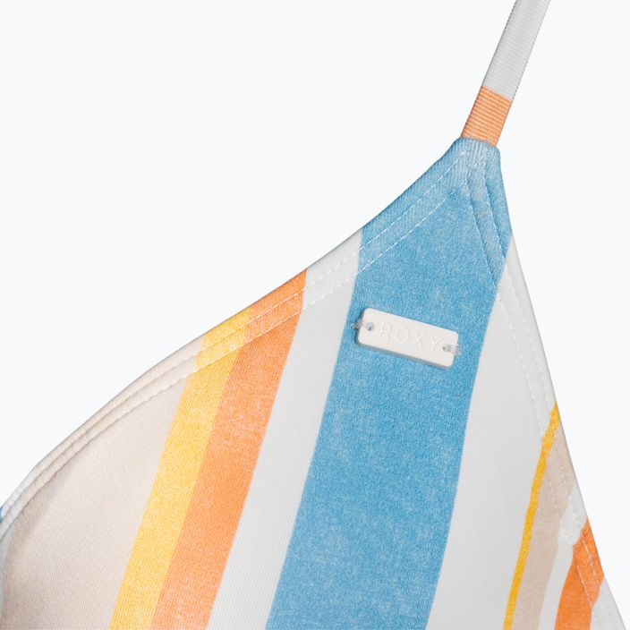 ROXY Paplūdimio klasika Fiksuotas trikampis persikų spalvos smėlio striptizo maudymosi kostiumėlio viršutinė dalis 3