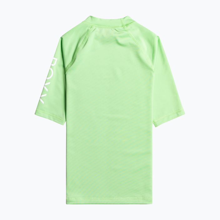 ROXY Wholehearted Pistacijų žalia vaikiški maudymosi marškinėliai 2