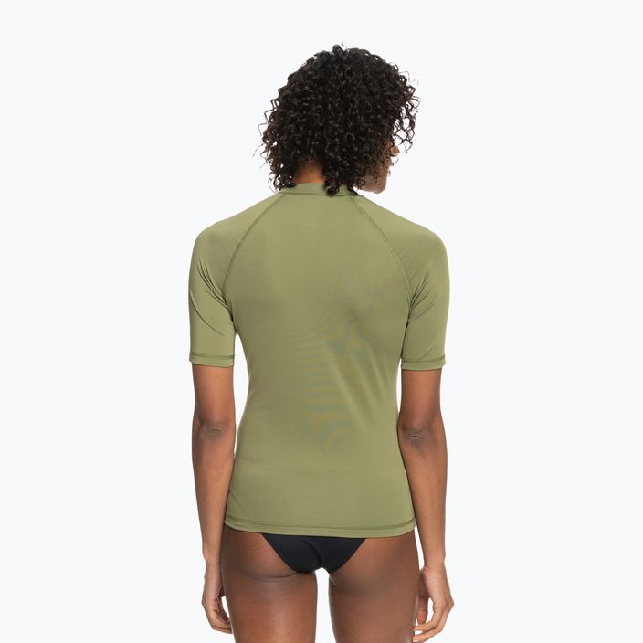 Moteriški maudymosi marškinėliai ROXY Whole Hearted loden green 3
