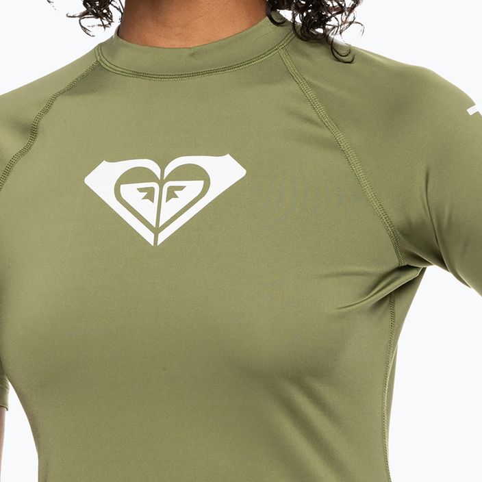 Moteriški maudymosi marškinėliai ROXY Whole Hearted loden green 4
