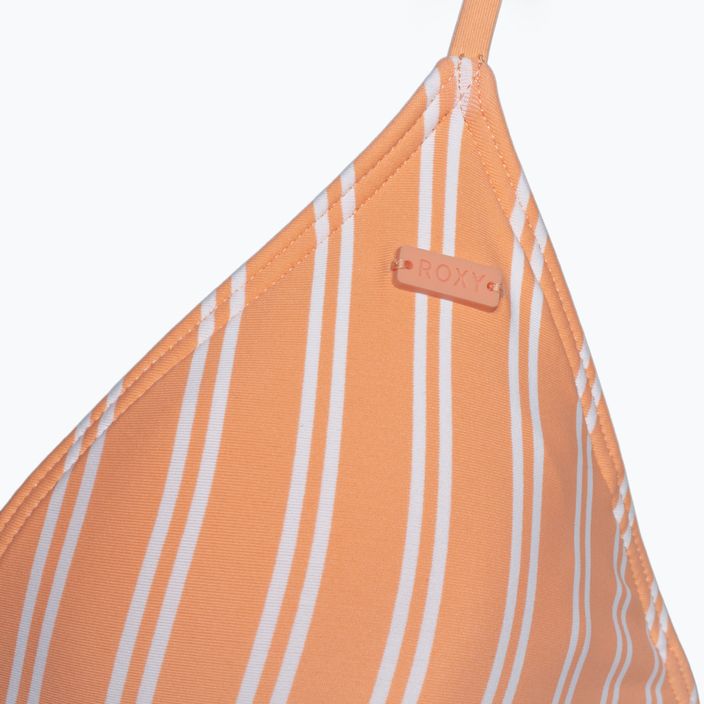 ROXY Into The Sun Fix Tiki Triangle papaya punch novelta stripe maudymosi kostiumėlio viršutinė dalis h 3
