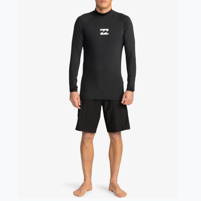 Vaikiški plaukimo marškinėliai ilgomis rankovėmis Billabong Waves All Day black 2