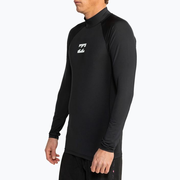 Vaikiški plaukimo marškinėliai ilgomis rankovėmis Billabong Waves All Day black 3