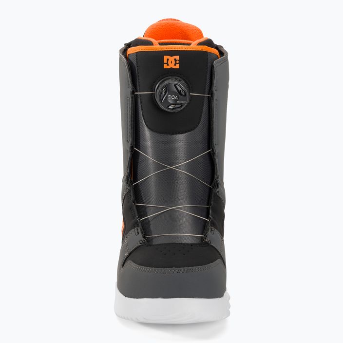 Vyriški DC Phase Boa pilkos/juodos/oranžinės spalvos snieglenčių batai 3