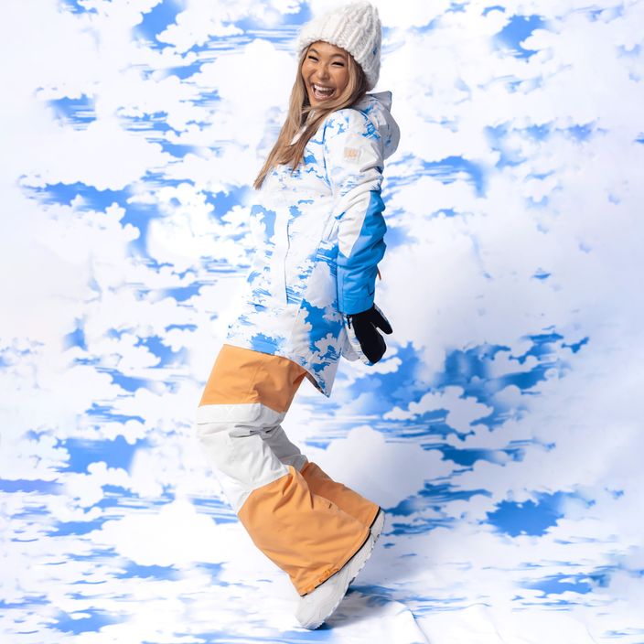 Moteriškos snieglenčių kelnės ROXY Chloe Kim Woodrose mock orange 11
