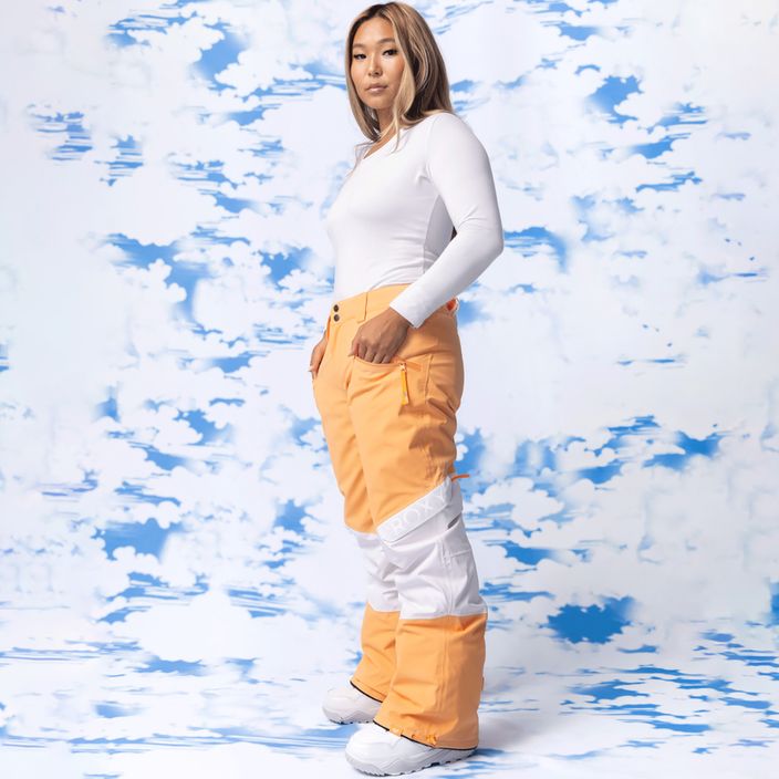 Moteriškos snieglenčių kelnės ROXY Chloe Kim Woodrose mock orange 15
