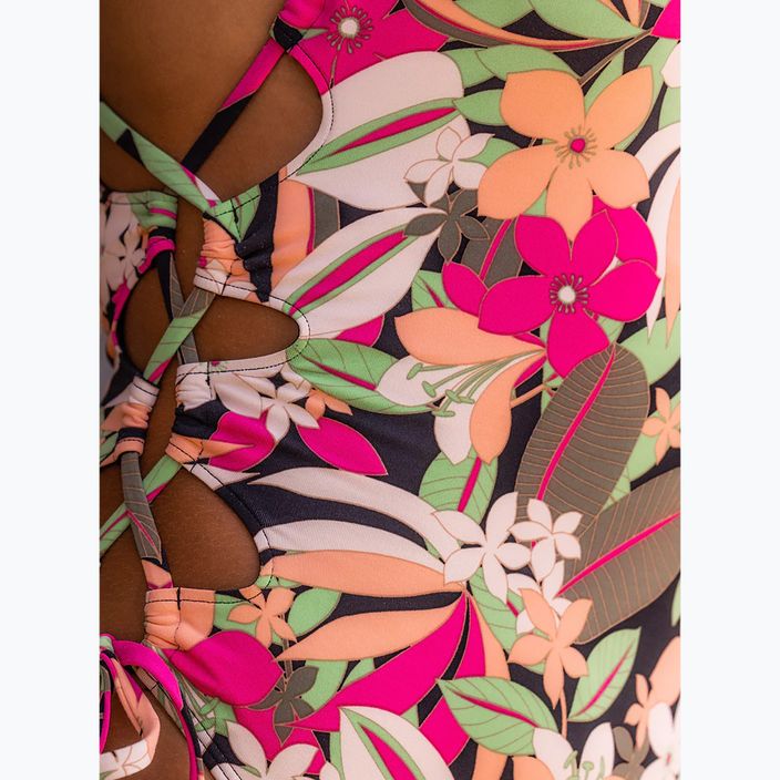 Moteriškas vientisas maudymosi kostiumas ROXY Printed Beach Classics Lace UP anthracite palm song s 8