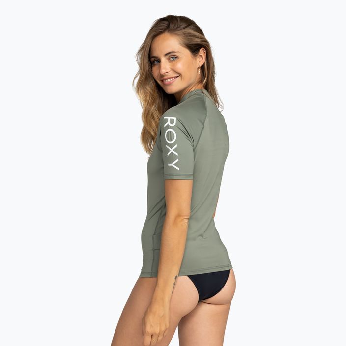 Moteriški plaukimo marškinėliai ROXY Whole Hearted agave green 4