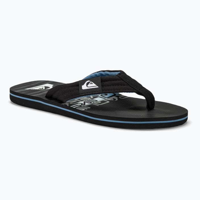 Vyriškos šlepetės per pirštą Quiksilver Molokai Layback II black3