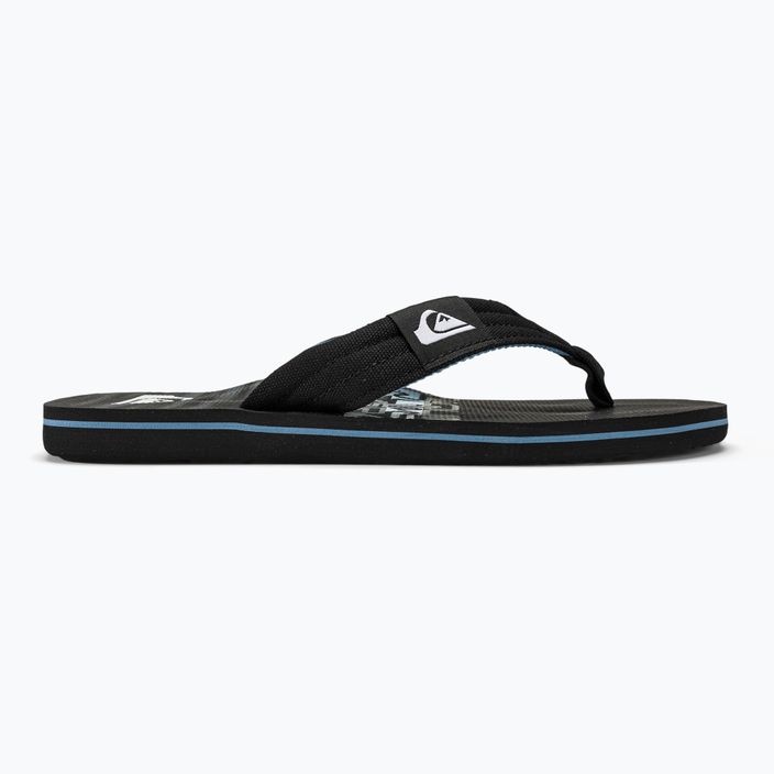 Vyriškos šlepetės per pirštą Quiksilver Molokai Layback II black3 2