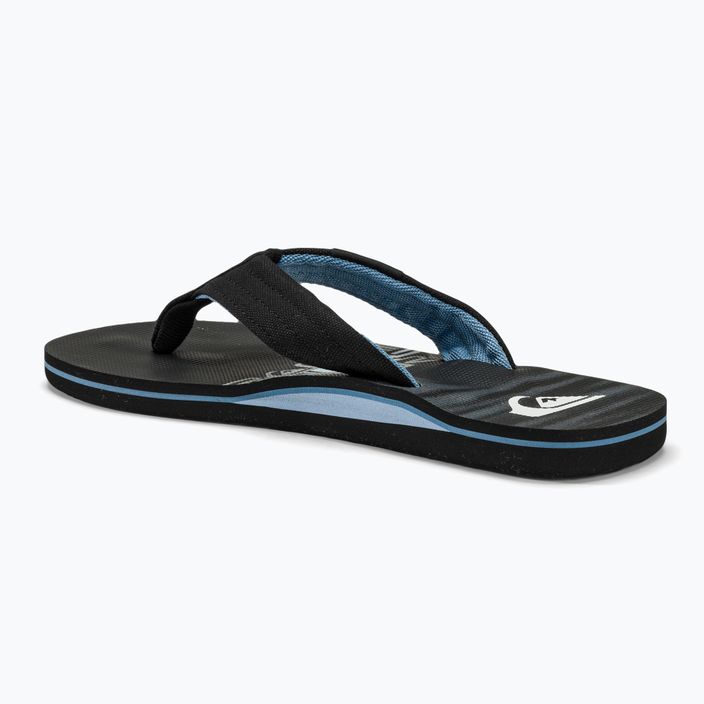 Vyriškos šlepetės per pirštą Quiksilver Molokai Layback II black3 3