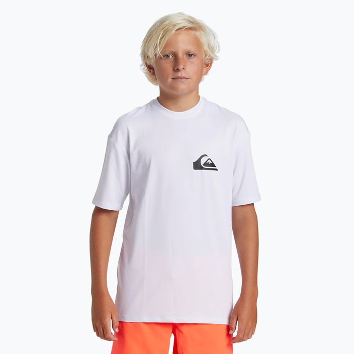 Vaikiški plaukimo marškinėliai Quiksilver Everyday Surf Tee white