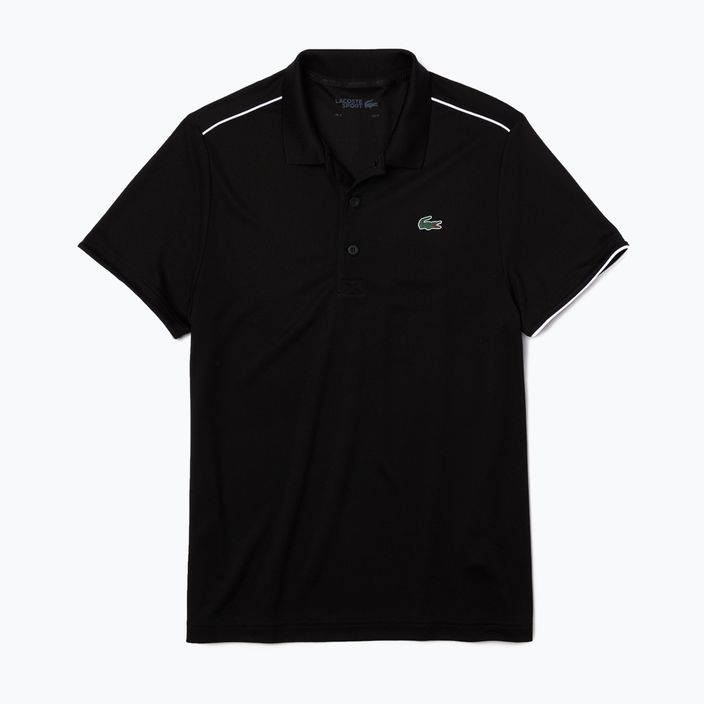 Lacoste vyriški teniso polo marškinėliai juodi DH2094 5