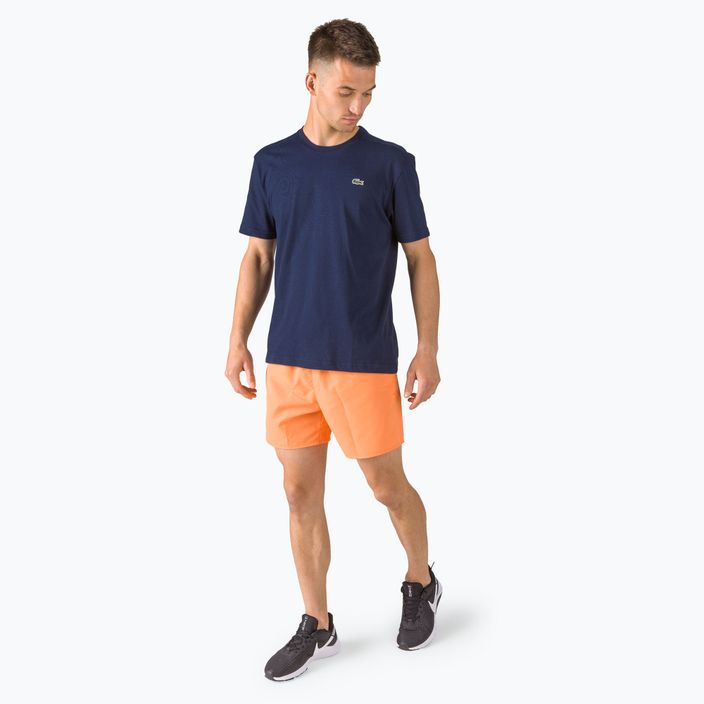 Lacoste vyriški tamsiai mėlyni teniso marškinėliai TH7618 3