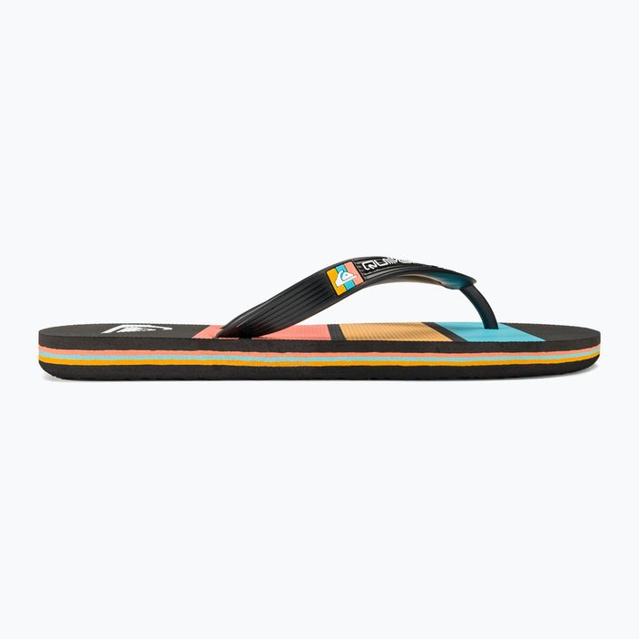 Vyriškos šlepetės per pirštą Quiksilver Molokai Stripe black 1 2