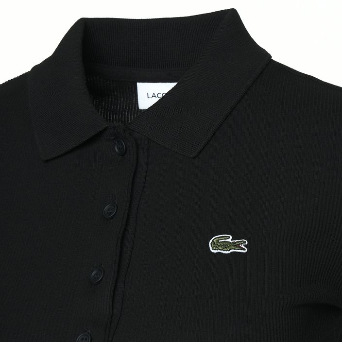 Moteriški polo marškinėliai Lacoste DF5377 black 3