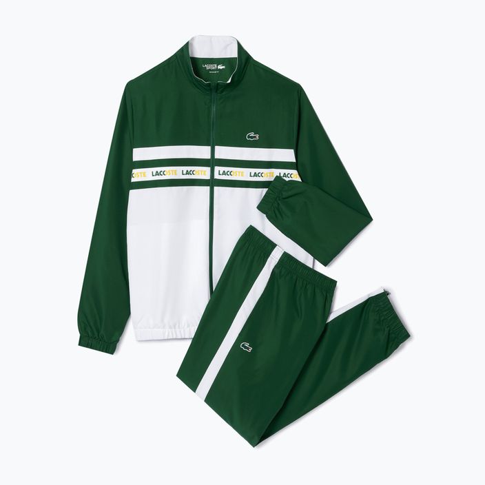 "Lacoste" vyriškas sportinis kostiumas WH7567 žalias/baltas 5