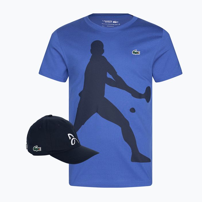 Lacoste Tennis X Novak Djokovic marškinėlių ir kepurės rinkinys