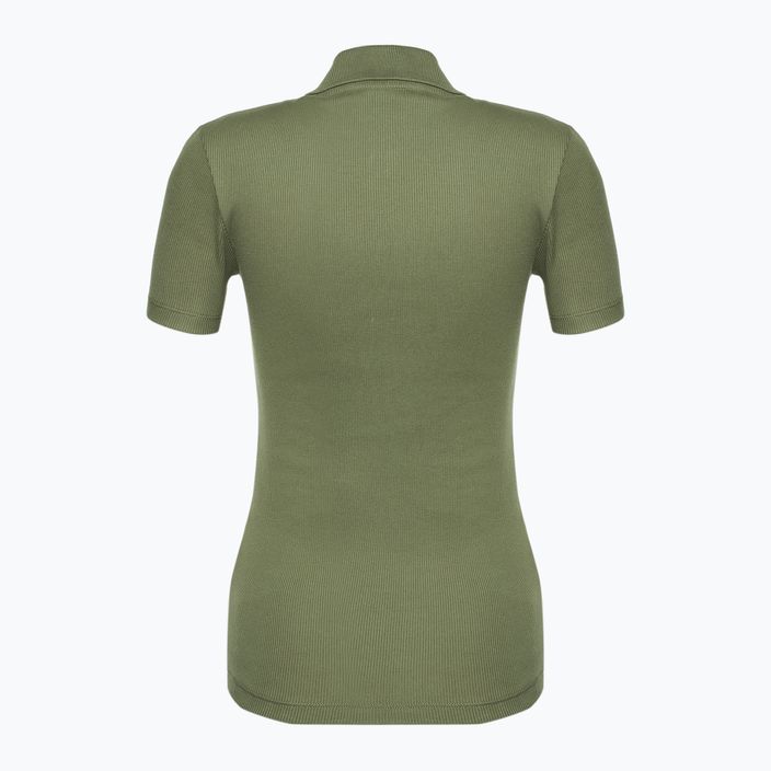 Moteriški polo marškinėliai Lacoste DF5377 khaki 2