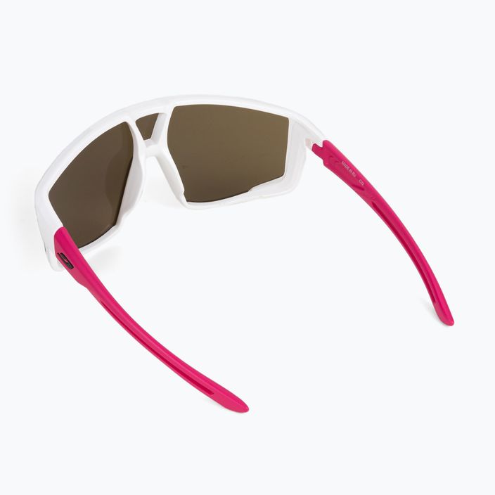 Julbo Fury S Spectron 3Cf matiniai blizgūs balti/rožiniai vaikiški dviratininkų akiniai J5501110 2