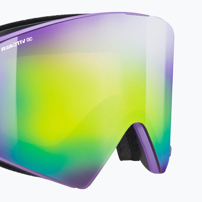 Slidinėjimo akiniai Julbo Razor Edge Reactiv Glare Control purple/black/flash green 6