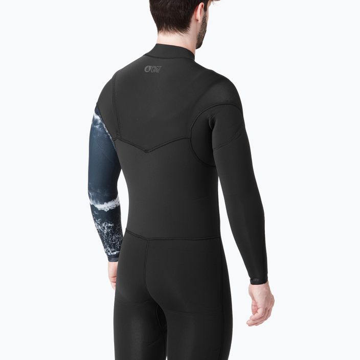 Vyriškas plaukimo kostiumas Picture Equation Print 4/3 mm black 9