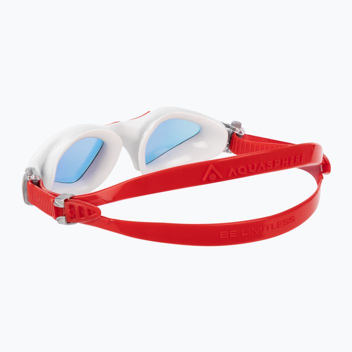 Aquasphere Kayenne pilki/raudoni plaukimo akiniai EP2961006LMR 4