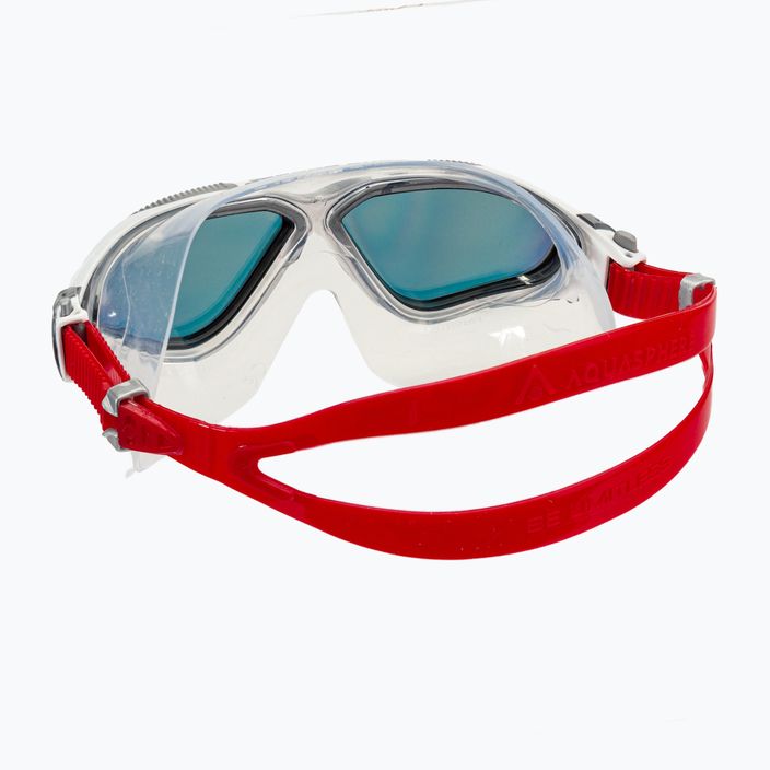 Aquasphere Vista balta/raudona plaukimo kaukė MS5050915LMR 4