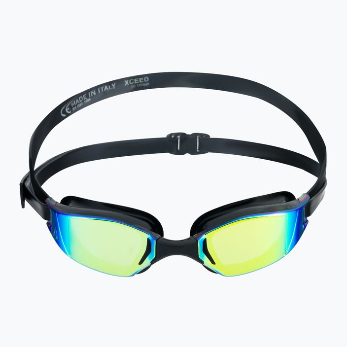 Aquasphere Xceed juodi/juodi/veidrodiniai geltoni plaukimo akiniai EP3030101LMY 2