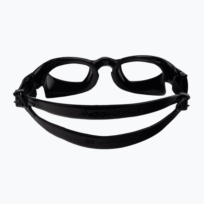 Aquasphere Mako 2 juodi/juodi/skaidrūs plaukimo akiniai 5
