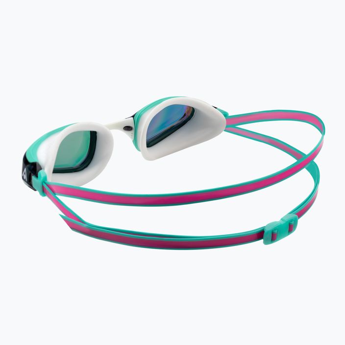 Aquasphere Fastlane 2022 rožinės/turkio/veidrodinės rožinės spalvos plaukimo akiniai 4