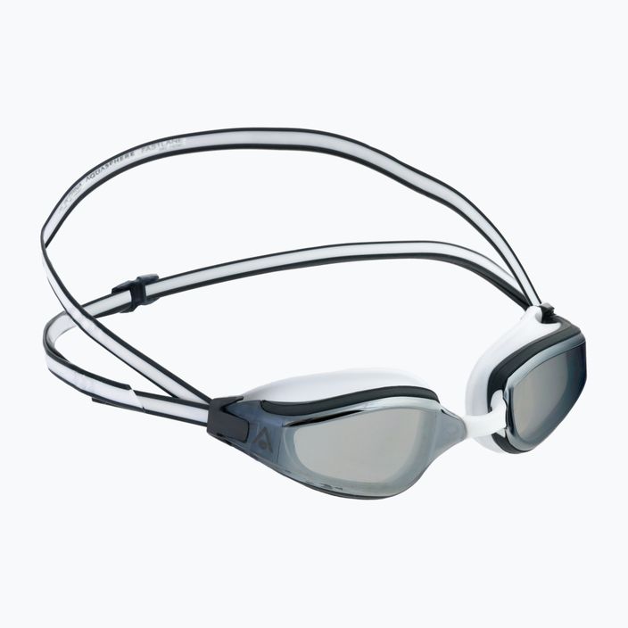 Aquasphere Fastlane 2022 balti / pilki / veidrodiniai sidabriniai plaukimo akiniai