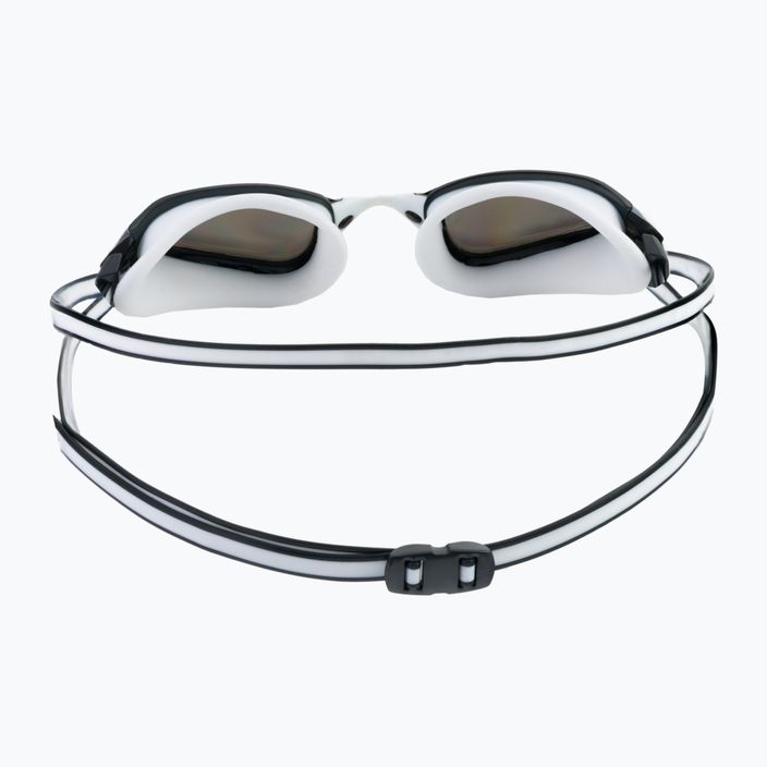 Aquasphere Fastlane 2022 balti / pilki / veidrodiniai sidabriniai plaukimo akiniai 5