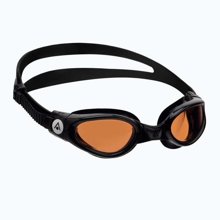 Aquasphere Kaiman juodi/juodi/gintariniai plaukimo akiniai
