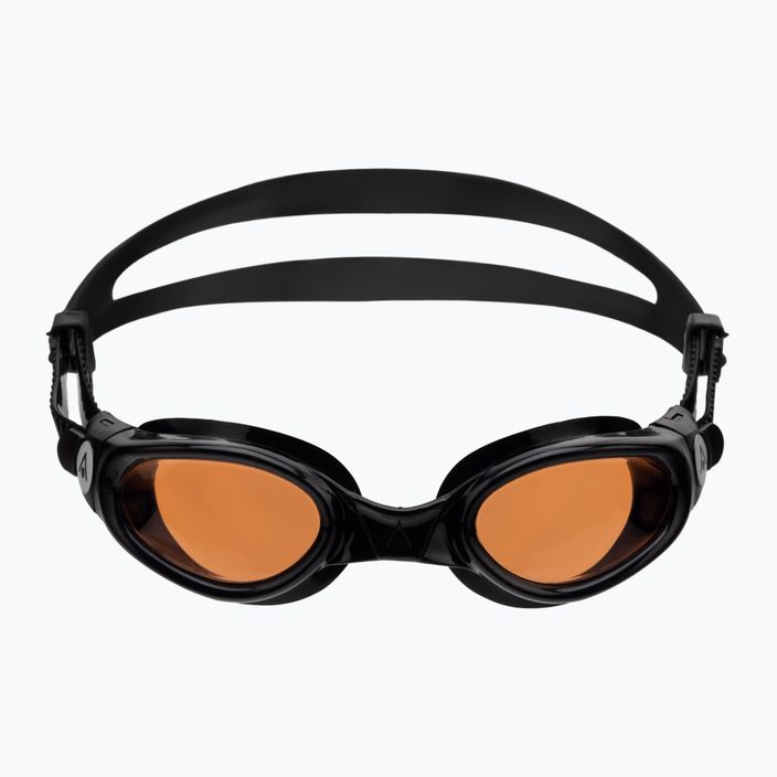Aquasphere Kaiman juodi/juodi/gintariniai plaukimo akiniai 2