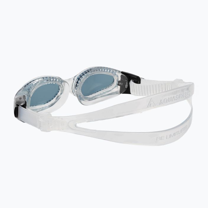 Aquasphere Kaiman Compact skaidrūs/dūminiai vaikiški plaukimo akiniai 4