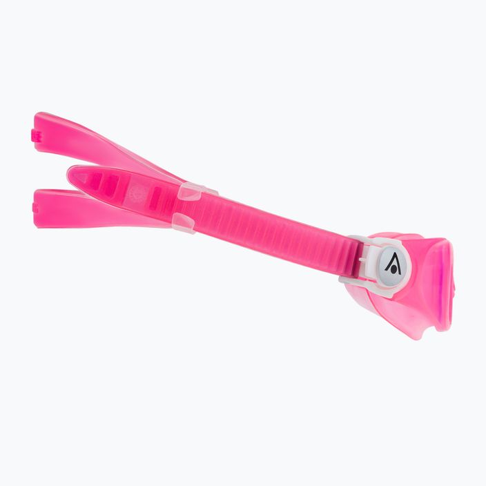 Aquasphere Moby Kid rožiniai/balti/skaidrūs vaikiški plaukimo akiniai 3