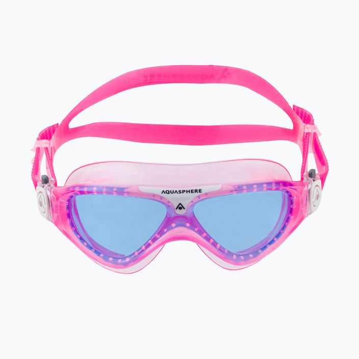 Aquasphere Vista vaikiška plaukimo kaukė rožinė/balta/mėlyna MS5080209LB 2
