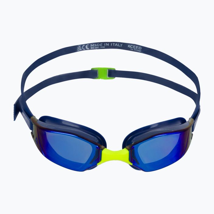 Aquasphere Xceed 2022 tamsiai mėlyni / tamsiai mėlyni / veidrodiniai mėlyni plaukimo akiniai 2