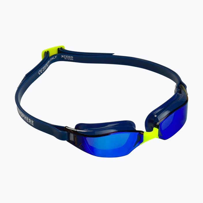Aquasphere Xceed 2022 tamsiai mėlyni / tamsiai mėlyni / veidrodiniai mėlyni plaukimo akiniai 8
