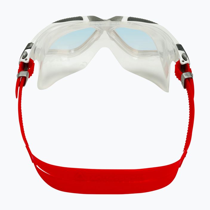 Aquasphere Vista baltos/raudonos/raudonos spalvos vaivorykštinė plaukimo kaukė MS5050906LMI 9