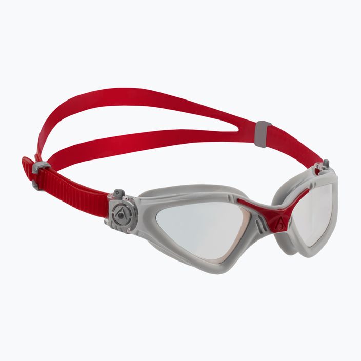 Aquasphere Kayenne pilki/raudoni/veidrodiniai permatomi plaukimo akiniai EP2961006LMI