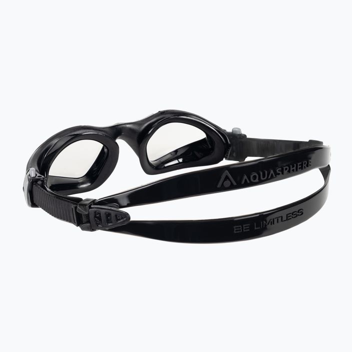 Aquasphere Kayenne juodi / sidabriniai / skaidrūs plaukimo akiniai 4