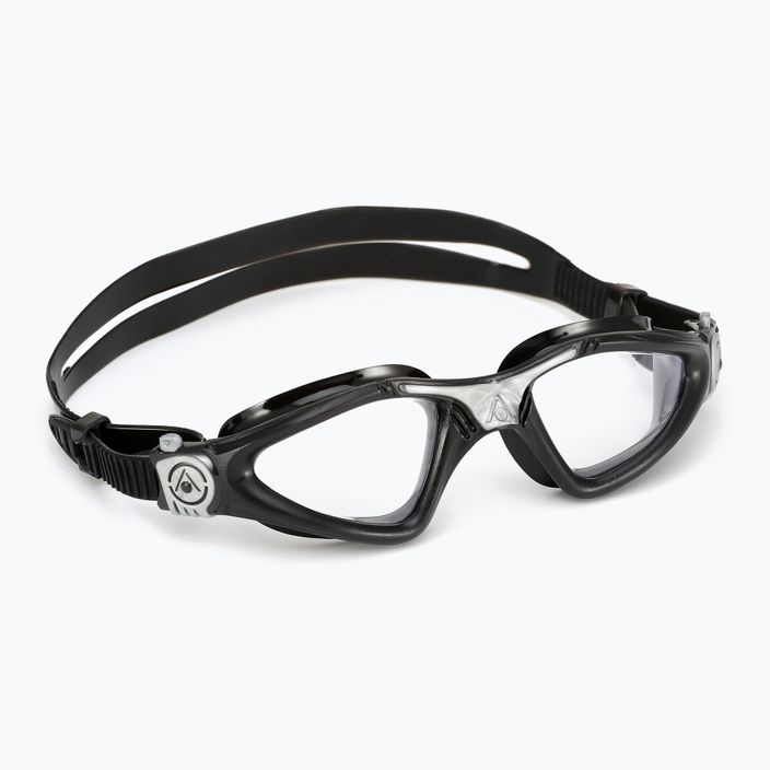 Aquasphere Kayenne juodi / sidabriniai / skaidrūs plaukimo akiniai 6