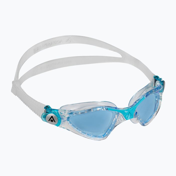 Aquasphere Kayenne skaidrūs/turkio spalvos vaikiški plaukimo akiniai EP3190043LB