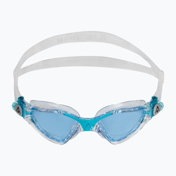 Aquasphere Kayenne skaidrūs/turkio spalvos vaikiški plaukimo akiniai EP3190043LB 2