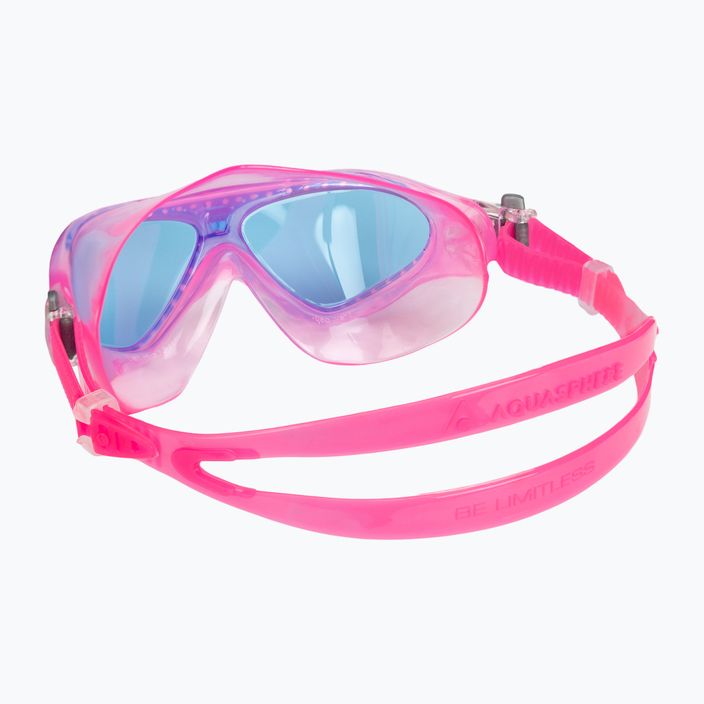 Aquasphere Vista vaikiška plaukimo kaukė rožinė/balta/mėlyna MS5630209LB 4
