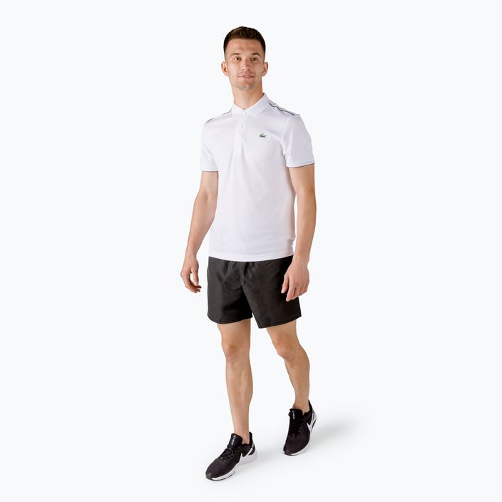 Lacoste vyriški teniso polo marškinėliai balti DH2094 3